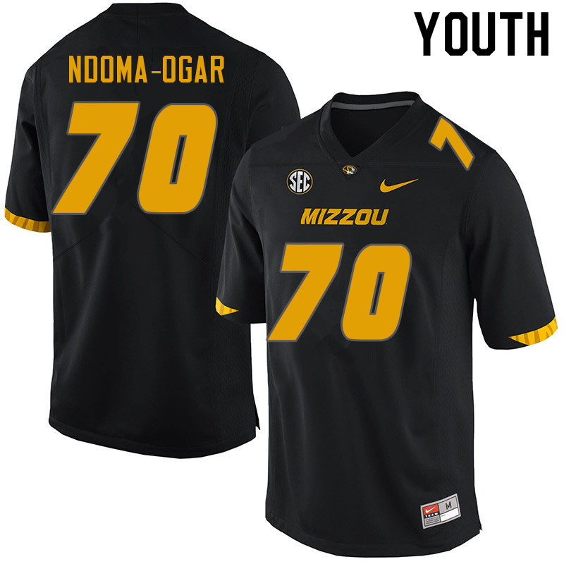 Youth #70 EJ Ndoma-Ogar Missouri Tigers College Football Jerseys Sale-Black